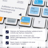 Thumbnail for Fortnite Tastaturaufkleber Klebehilfe für PC/MAC mit deutschen Shortcuts/Tastaturbefehlen/Tastaturkürzeln | TasTutor