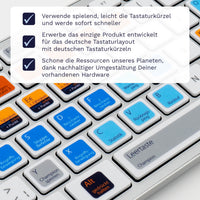 Thumbnail for League of Legends Tastaturaufkleber Nahansicht für PC/MAC mit deutschen Shortcuts/Tastaturbefehlen/Tastaturkürzeln | TasTutor