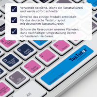 Thumbnail for Premiere Tastaturaufkleber Nahansicht für PC/MAC mit deutschen Shortcuts/Tastaturbefehlen/Tastaturkürzeln | TasTutor