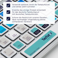 Thumbnail for Studio One Tastaturaufkleber Legendenaufkleber für PC/MAC mit deutschen Shortcuts/Tastaturbefehlen/Tastaturkürzeln | TasTutor