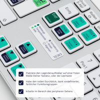 Thumbnail for Excel Tastaturaufkleber Legendenaufkleber für PC/MAC mit deutschen Shortcuts/Tastaturbefehlen/Tastaturkürzeln | TasTutor