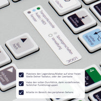 Thumbnail for Logic Tastaturaufkleber Legendenaufkleber für MAC mit deutschen Shortcuts/Tastaturbefehlen/Tastaturkürzeln | TasTutor