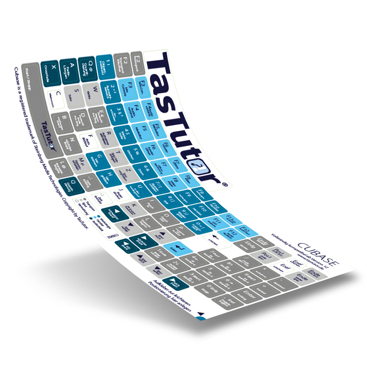 Tastaturaufkleber für Cubase PC/MAC deutsch