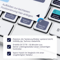 Thumbnail for Ableton Live Tastaturaufkleber Klebehilfe für PC/MAC mit deutschen Shortcuts/Tastaturbefehlen/Tastaturkürzeln | TasTutor