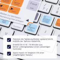 Thumbnail for Blender Tastaturaufkleber Klebehilfe für PC/MAC mit deutschen Shortcuts/Tastaturbefehlen/Tastaturkürzeln | TasTutor