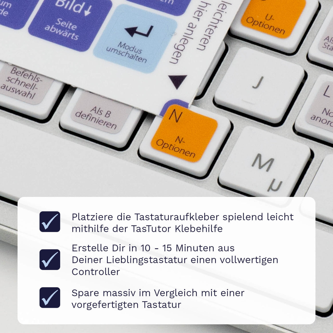 Cinema 4D Tastaturaufkleber Klebehilfe für PC/MAC mit deutschen Shortcuts/Tastaturbefehlen/Tastaturkürzeln | TasTutor
