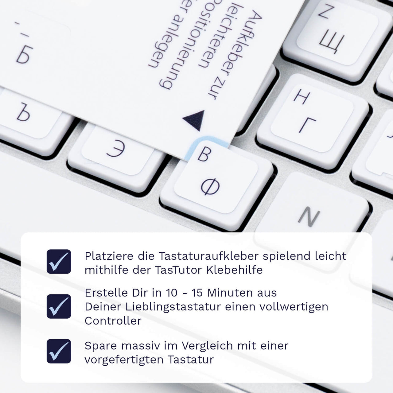 Bulgarische Tastaturaufkleber Klebehilfe für PC/MAC mit deutschen Shortcuts/Tastaturbefehlen/Tastaturkürzeln | TasTutor