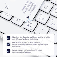 Thumbnail for Persische Tastaturaufkleber Klebehilfe für PC/MAC mit deutschen Shortcuts/Tastaturbefehlen/Tastaturkürzeln | TasTutor
