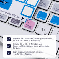 Thumbnail for Edius Tastaturaufkleber Klebehilfe für PC mit deutschen Shortcuts/Tastaturbefehlen/Tastaturkürzeln | TasTutor