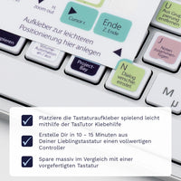 Thumbnail for Reaper Tastaturaufkleber Klebehilfe für PC/MAC mit deutschen Shortcuts/Tastaturbefehlen/Tastaturkürzeln | TasTutor