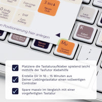 Thumbnail for Reason Tastaturaufkleber Klebehilfe für PC/MAC mit deutschen Shortcuts/Tastaturbefehlen/Tastaturkürzeln | TasTutor