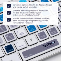 Thumbnail for Cubase Tastaturaufkleber Nahansicht für PC/MAC mit deutschen Shortcuts/Tastaturbefehlen/Tastaturkürzeln | TasTutor
