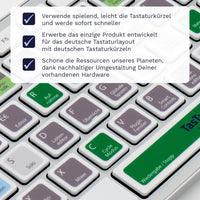 Thumbnail for Logic Tastaturaufkleber Nahansicht für MAC mit deutschen Shortcuts/Tastaturbefehlen/Tastaturkürzeln | TasTutor