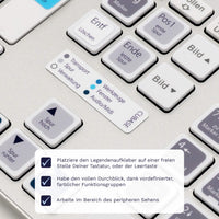Thumbnail for Cubase Tastaturaufkleber Legendenaufkleber für PC/MAC mit deutschen Shortcuts/Tastaturbefehlen/Tastaturkürzeln | TasTutor