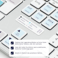 Thumbnail for Lightroom Tastaturaufkleber Legendenaufkleber für PC/MAC mit deutschen Shortcuts/Tastaturbefehlen/Tastaturkürzeln | TasTutor