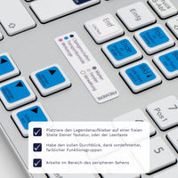 Thumbnail for Premiere Tastaturaufkleber Legendenaufkleber für PC/MAC mit deutschen Shortcuts/Tastaturbefehlen/Tastaturkürzeln | TasTutor