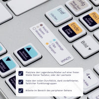 Thumbnail for Sonar Tastaturaufkleber Legendenaufkleber für PC/MAC mit deutschen Shortcuts/Tastaturbefehlen/Tastaturkürzeln | TasTutor