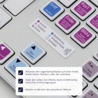 Thumbnail for Vegas Pro Tastaturaufkleber Legendenaufkleber für PC mit deutschen Shortcuts/Tastaturbefehlen/Tastaturkürzeln | TasTutor