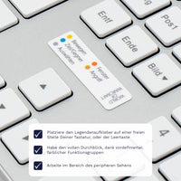 Thumbnail for World of Warcraft Tastaturaufkleber Legendenaufkleber für PC/MAC mit deutschen Shortcuts/Tastaturbefehlen/Tastaturkürzeln | TasTutor