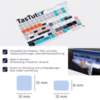 Thumbnail for Bitwig Studio Tastaturaufkleber Aufkleber Bogen für PC/MAC mit deutschen Shortcuts/Tastaturbefehlen/Tastaturkürzeln | TasTutor